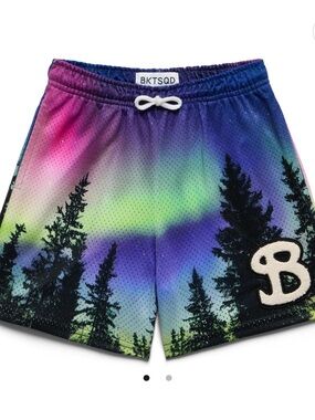 Youth Bucketsquad Forest Sky Mesh Shorts